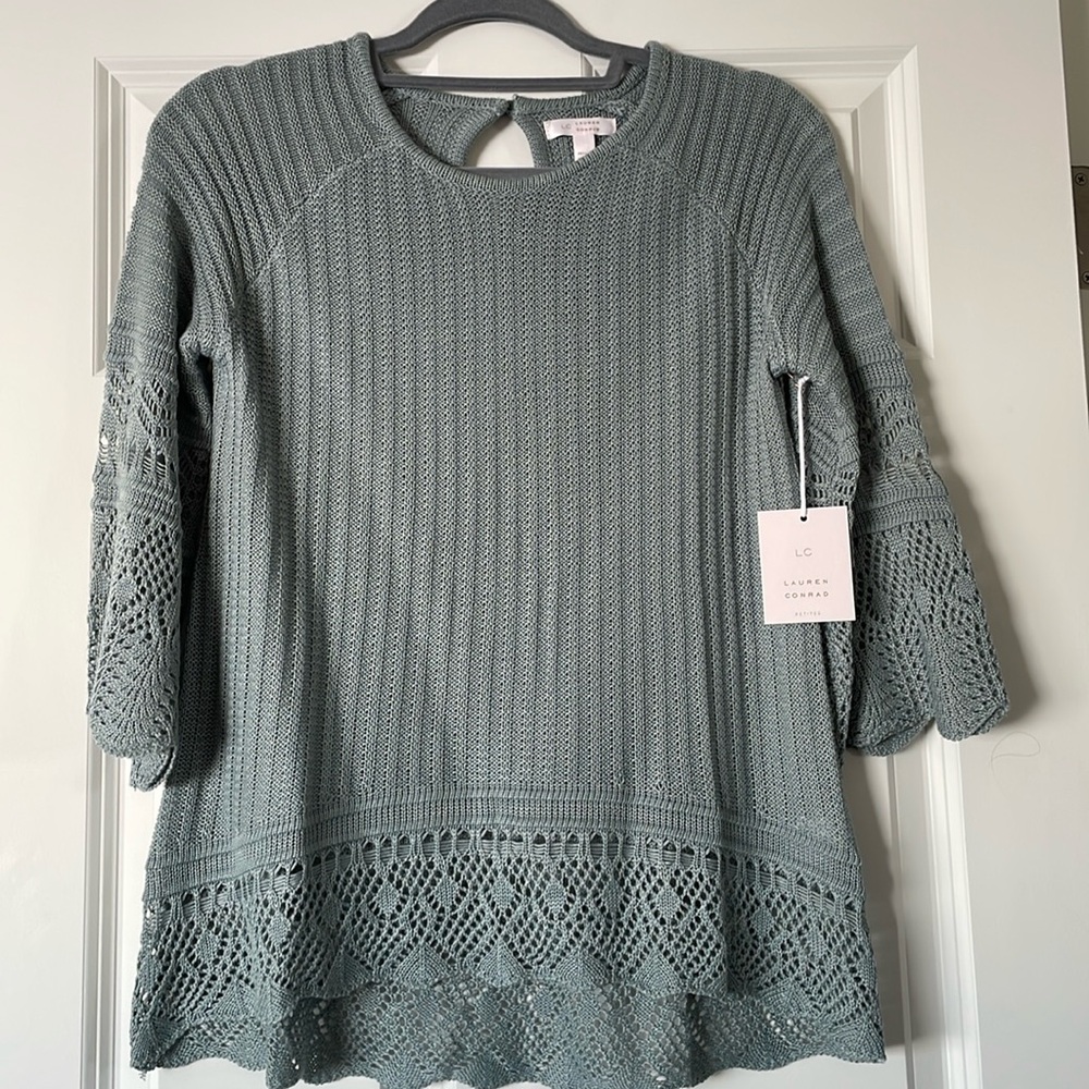 BNWT Dusty Blue LC Knit Top